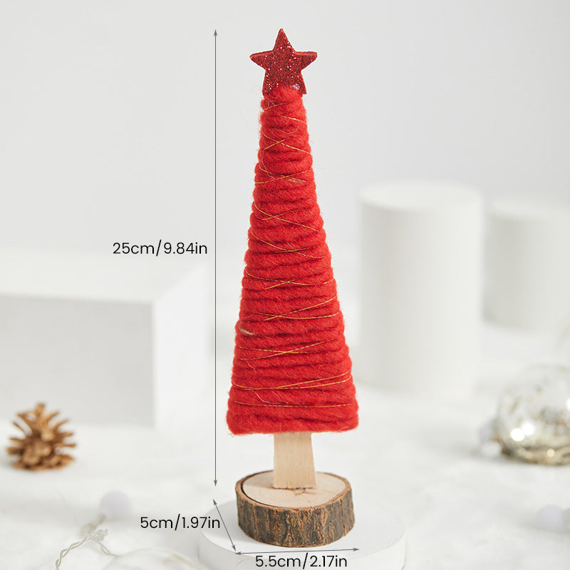 Décorations d'arbre de Noël en feutre de bois de renne et d'élan