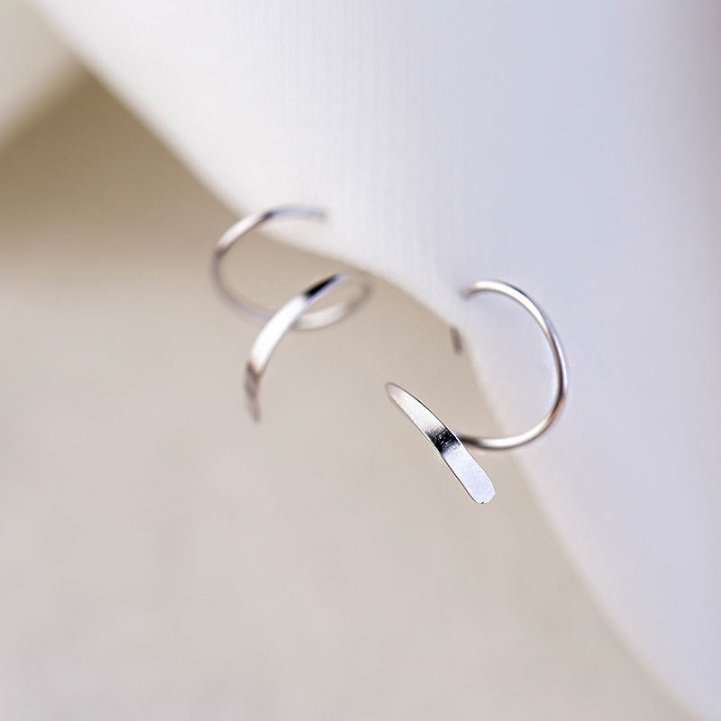 Boucles d'oreilles spirales