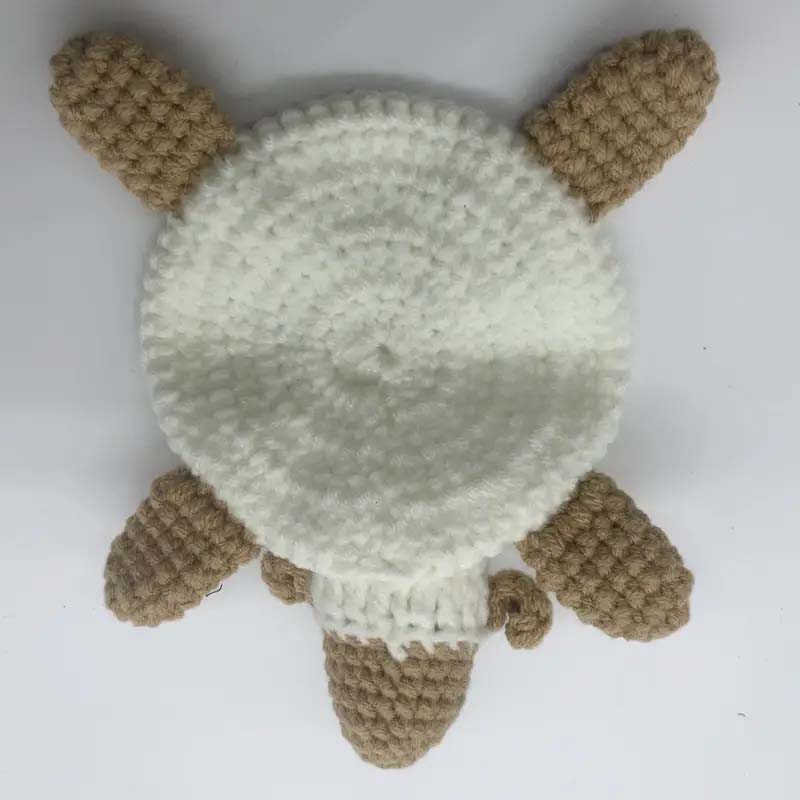 Sous-verre de tasse tricoté à la main de manique