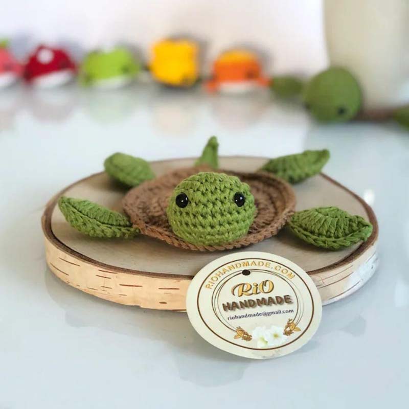 Sous-verre de tasse tricoté à la main de manique