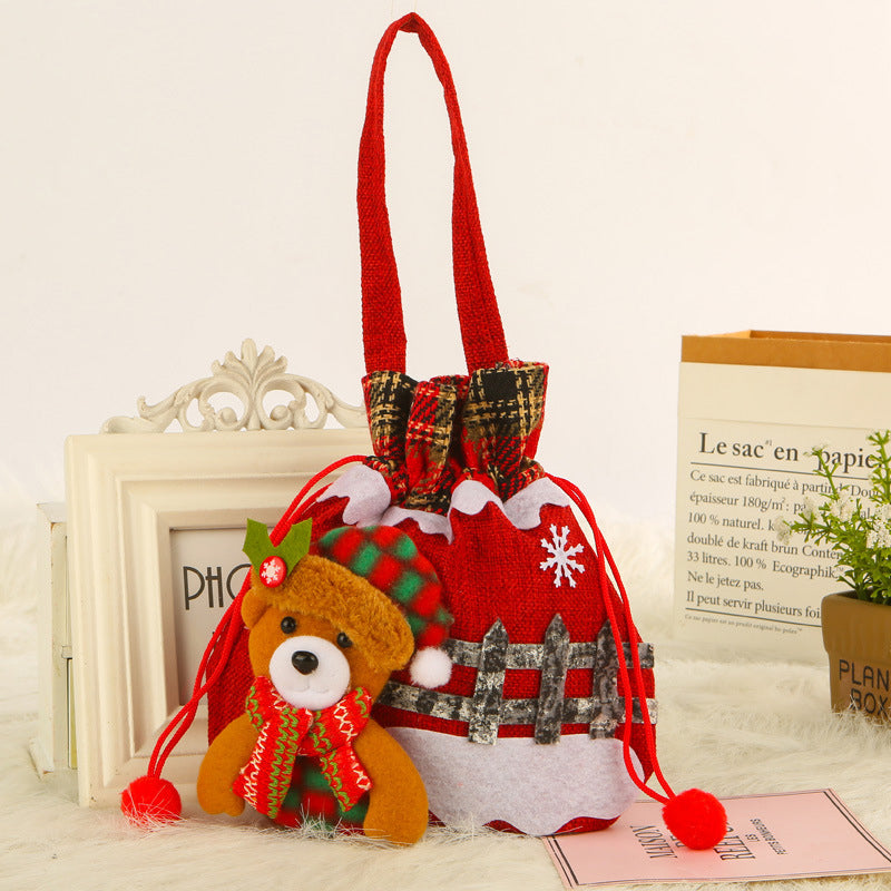 Sac de poupée de cadeau de Noël