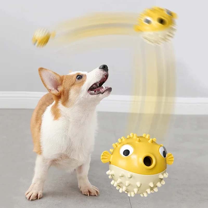Jouet à mâcher en forme de poisson clown pour chien
