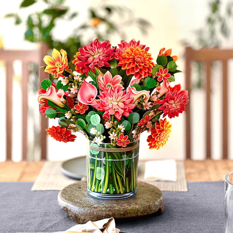 Carte de vœux Bouquet 3D