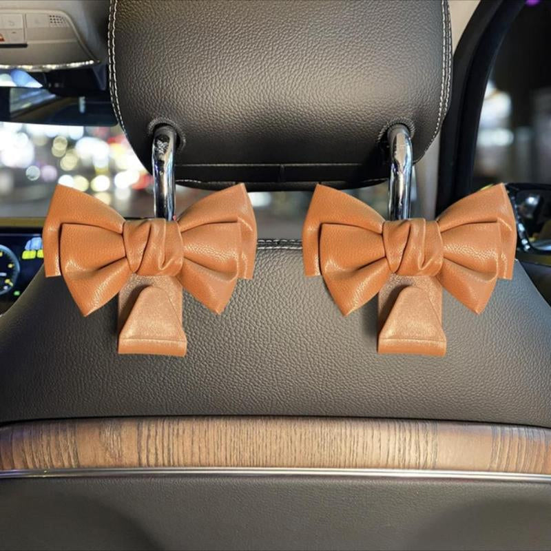 Crochets pour dossier de siège de voiture avec motif nœud papillon