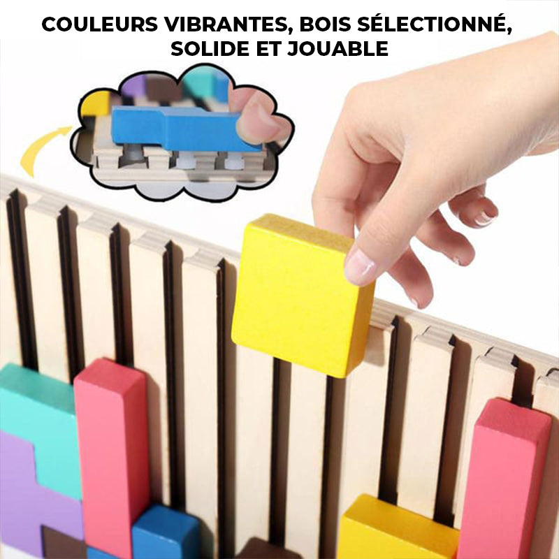 Jeu de puzzle empilable en bois