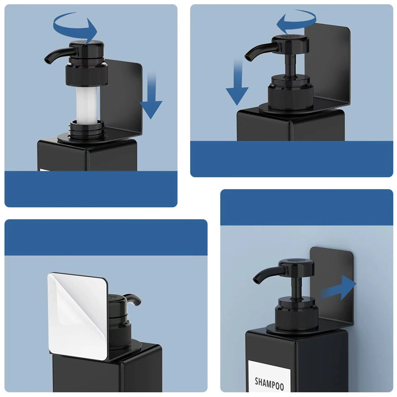 Crochet porte-bouteille de gel douche