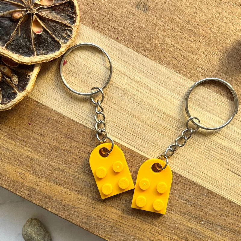 Porte-clés en forme de cœur mignon assorti pour couples