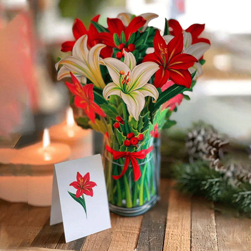 Carte de vœux Bouquet 3D