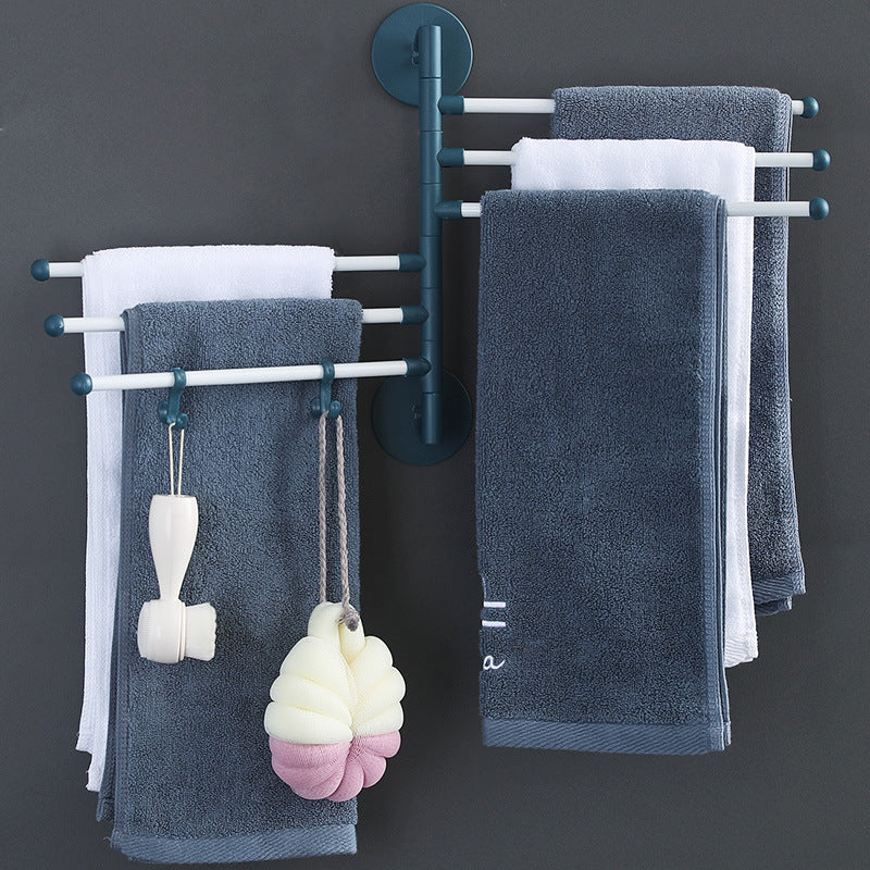 Porte-serviettes rotatif sans poinçonnage