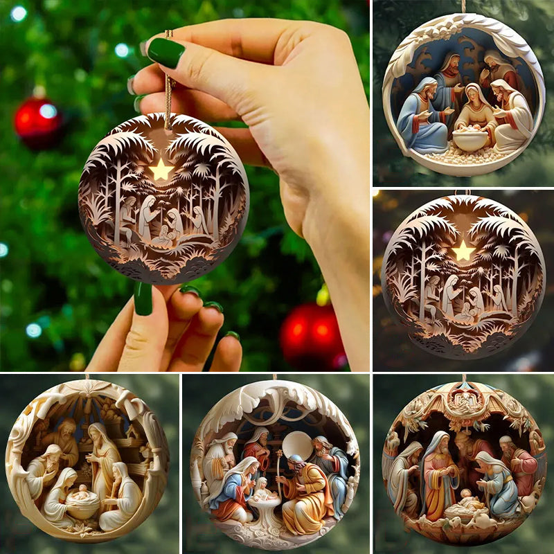 Ornement de Noël Nativité