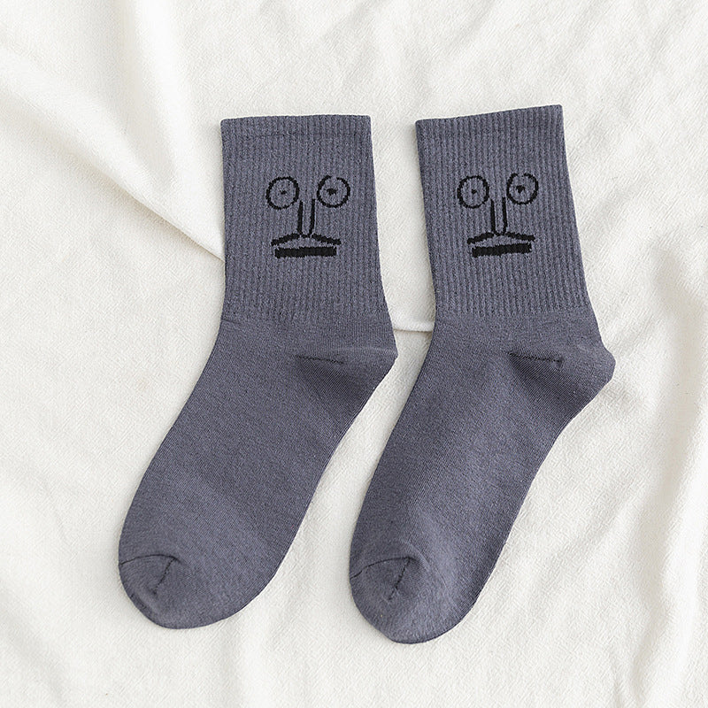 Chaussettes drôles d’expression faciale