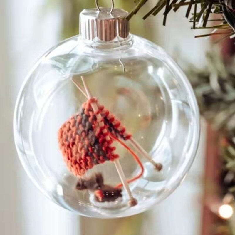 Ornement de Noël à tricoter