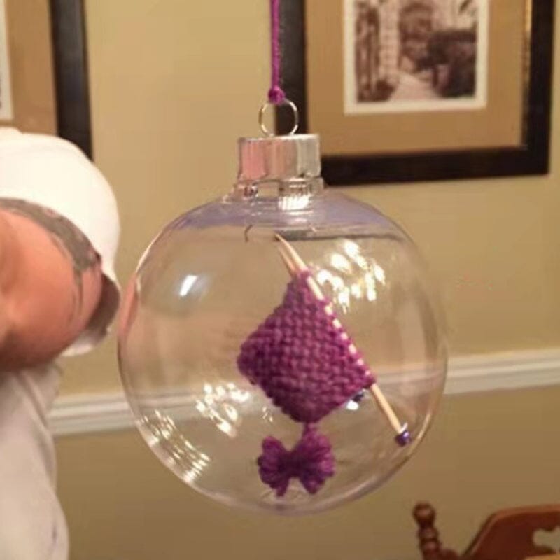 Ornement de Noël à tricoter