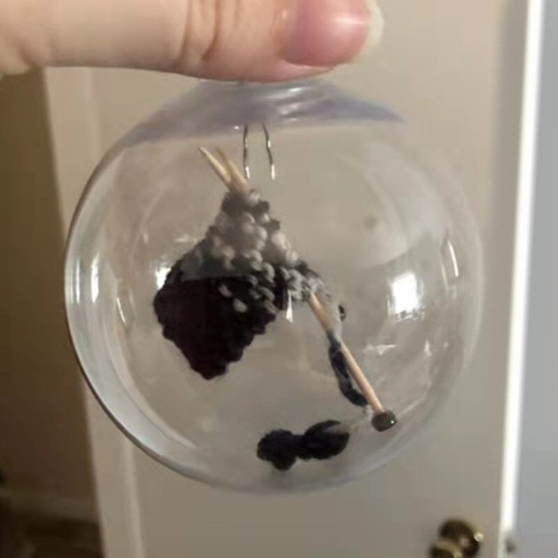 Ornement de Noël à tricoter