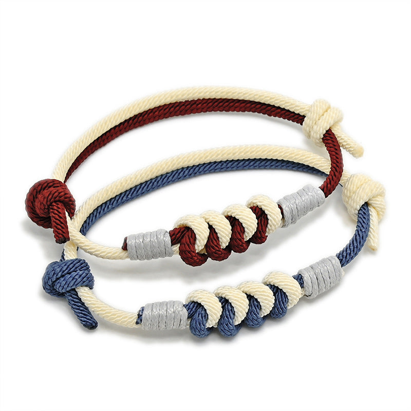 Bracelet tressé en fil milanais