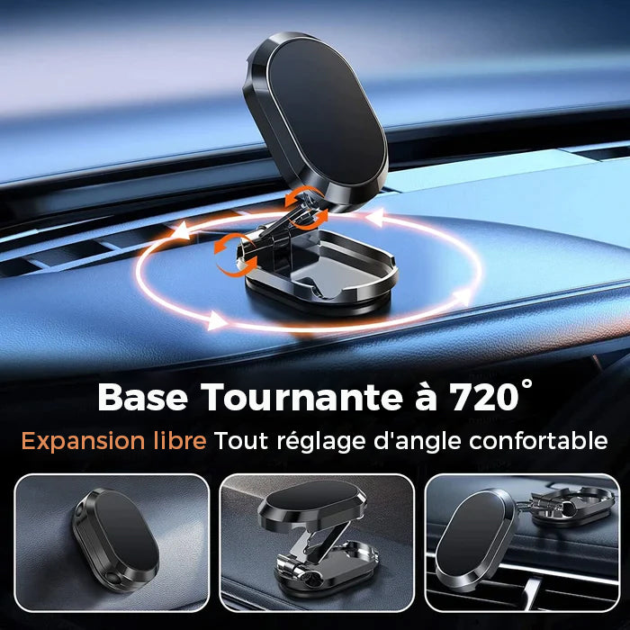 Support de téléphone de voiture pliant en métal