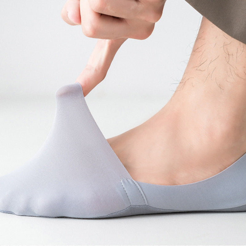 Chaussettes confortables en soie glacée
