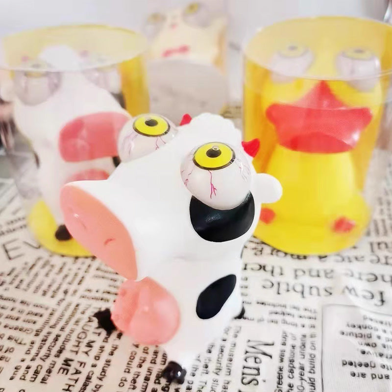 Poupées d'animales avec yeux gonflables