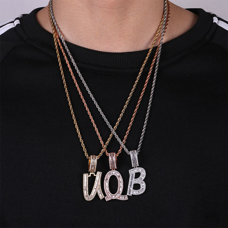 Collier Zircon Alphabétique