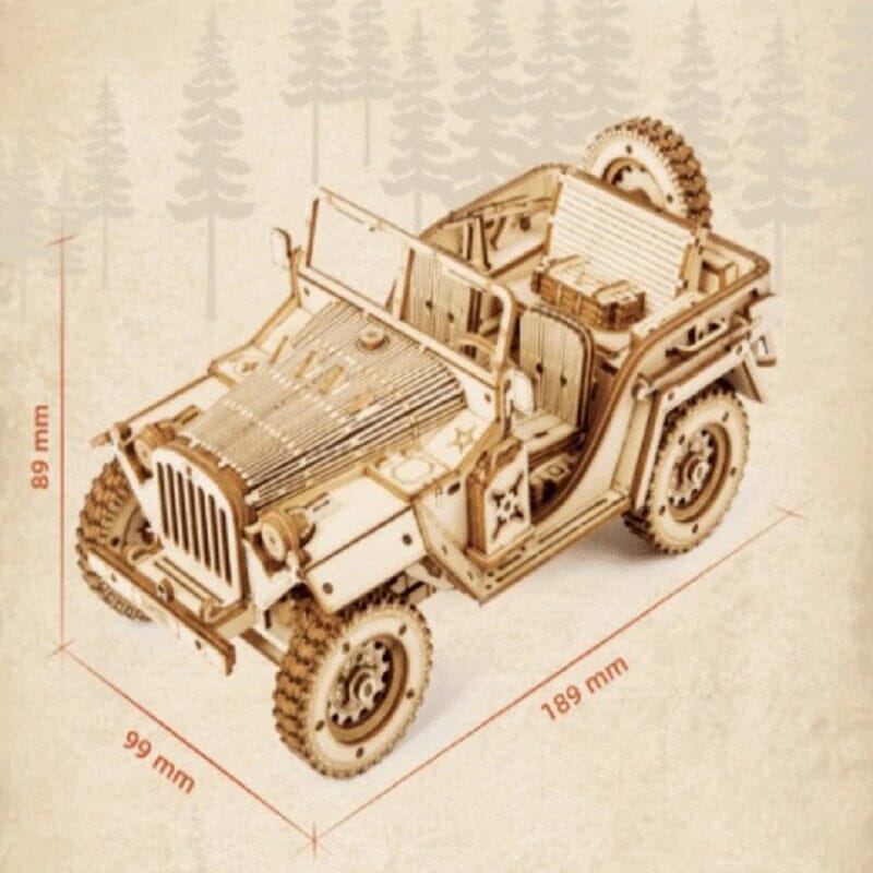 Super ensemble de puzzle de modèle mécanique en bois