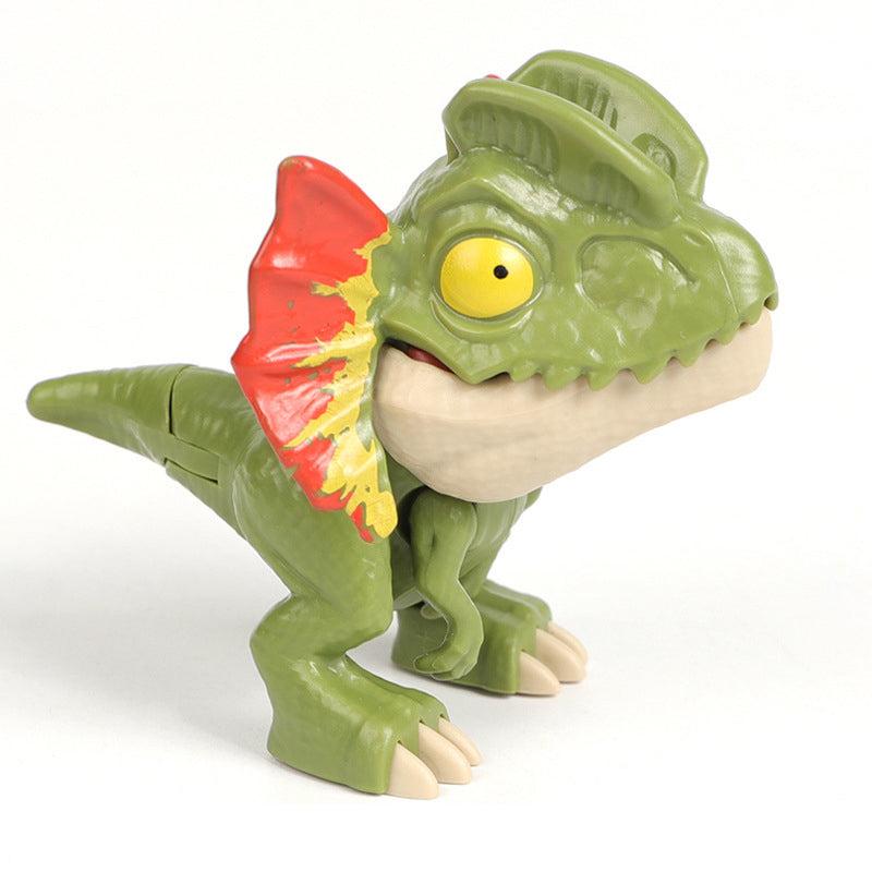 Jouet de dinosaure qui se mord les doigts