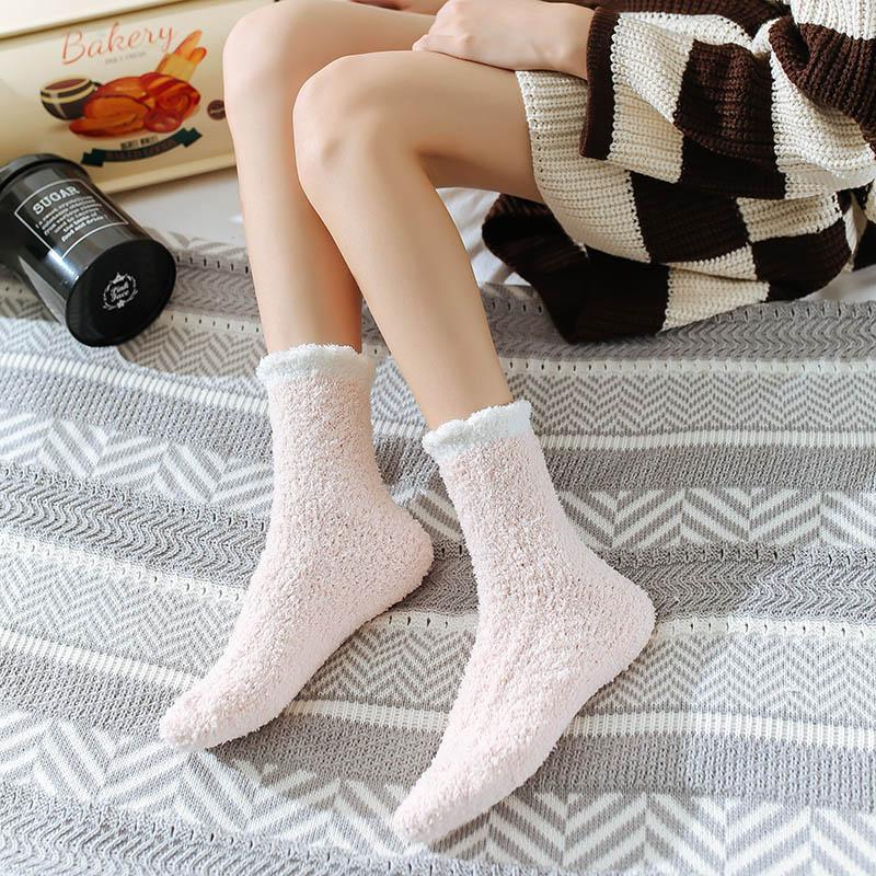 Chaussettes chaudes en laine d'agneau