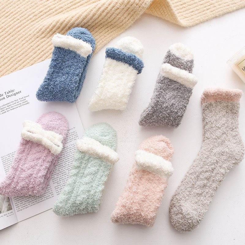 Chaussettes chaudes en laine d'agneau