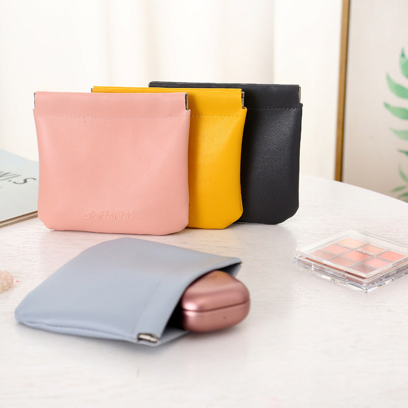 Sac Cosmétique De Poche En Cuir PU