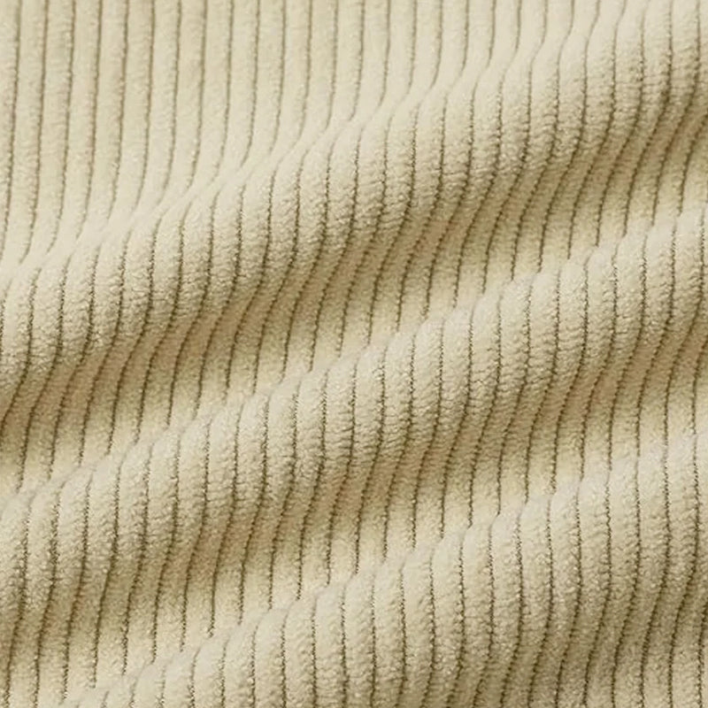 Sweat-shirts décontractés à col montant en velours côtelé pour hommes