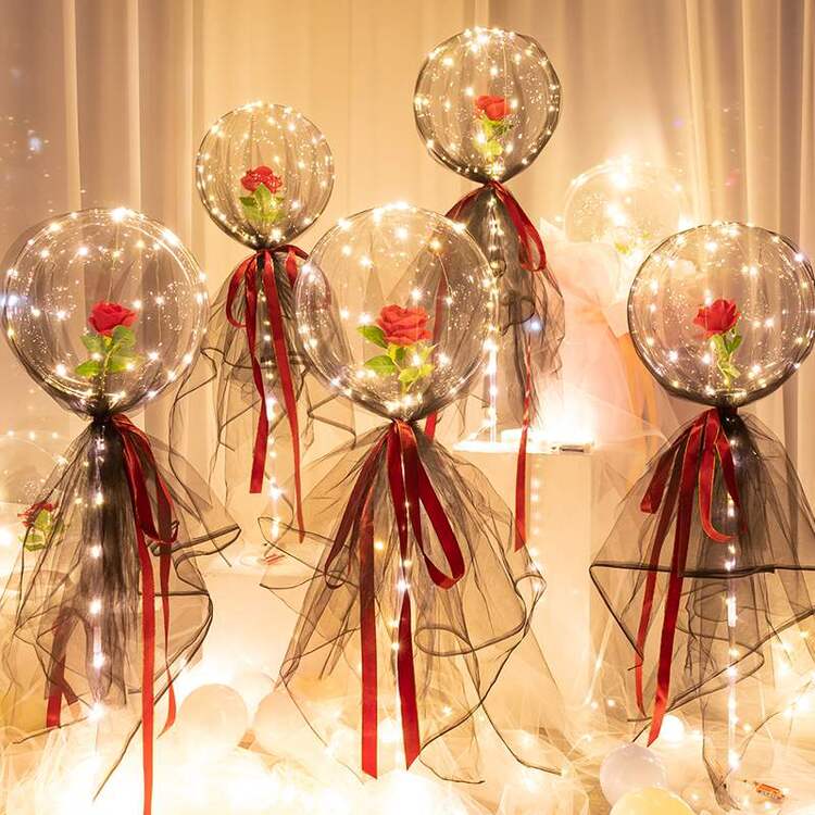 Bouquet de ballons lumineux à LED