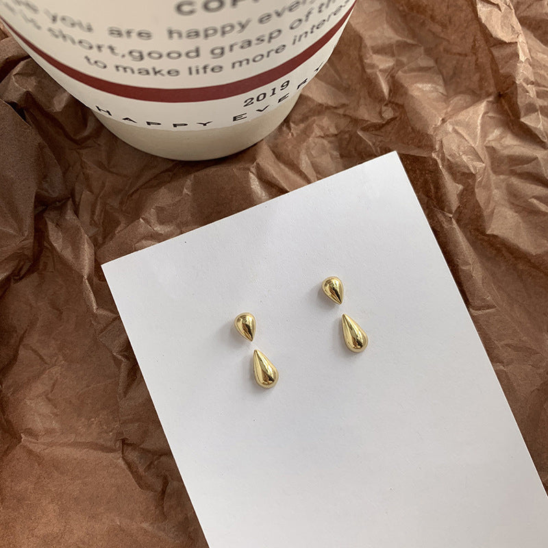 Boucles d'Oreilles Gouttes Brillantes