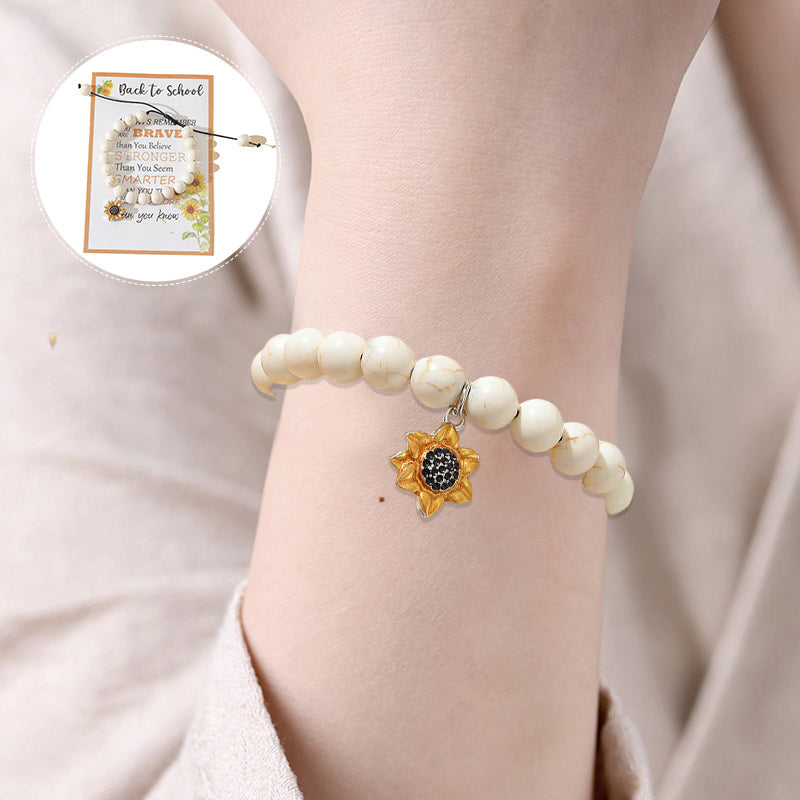 Bracelet Retour à l'école Tournesol