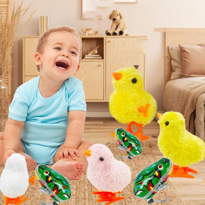 Jouet de poussin sauteur en peluche de simulation (4 pièces)