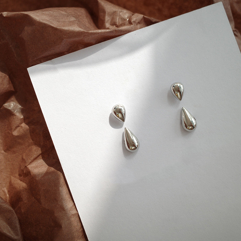 Boucles d'Oreilles Gouttes Brillantes