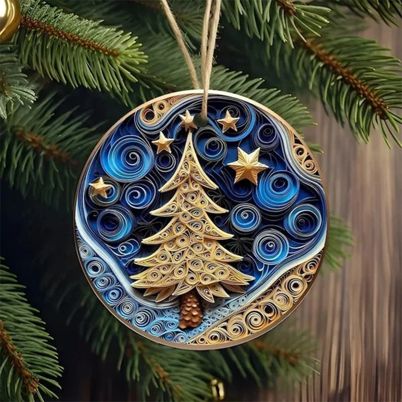 Ornements de Noël 3D non texturés