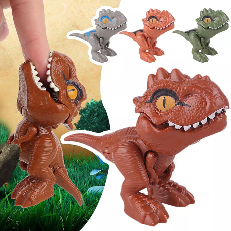 Jouet de dinosaure qui se mord les doigts
