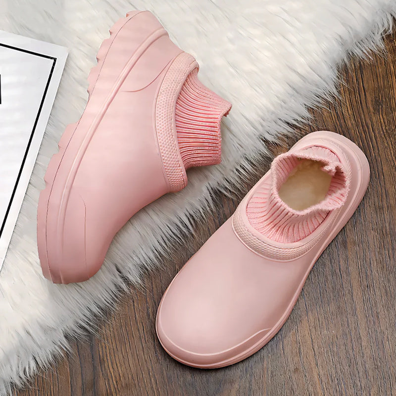 Chaussures en coton imperméable et chaud en velours