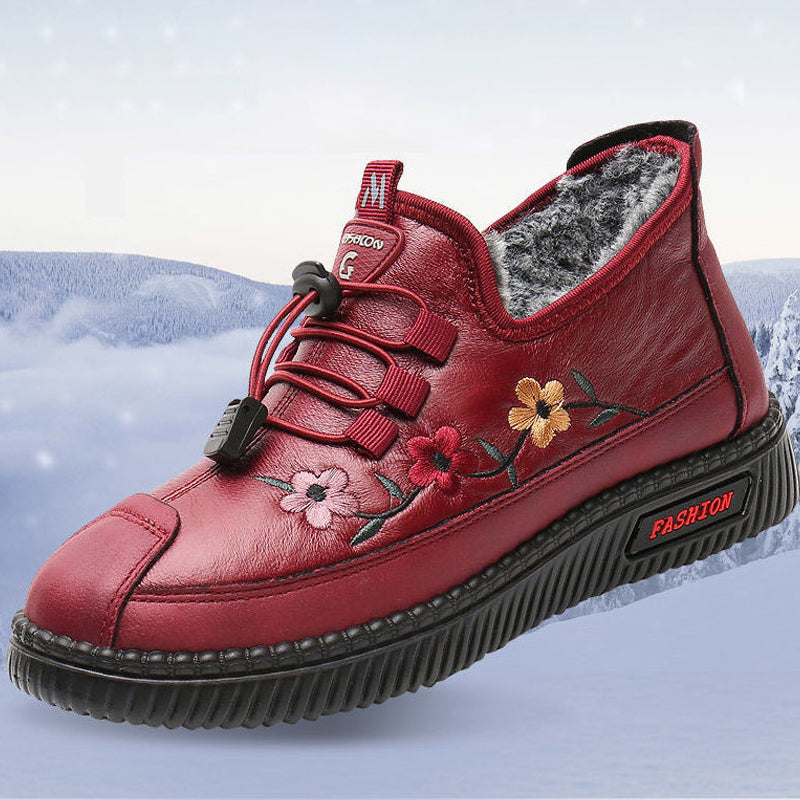 Mocassins chauds doux pour femmes pour personnes âgées