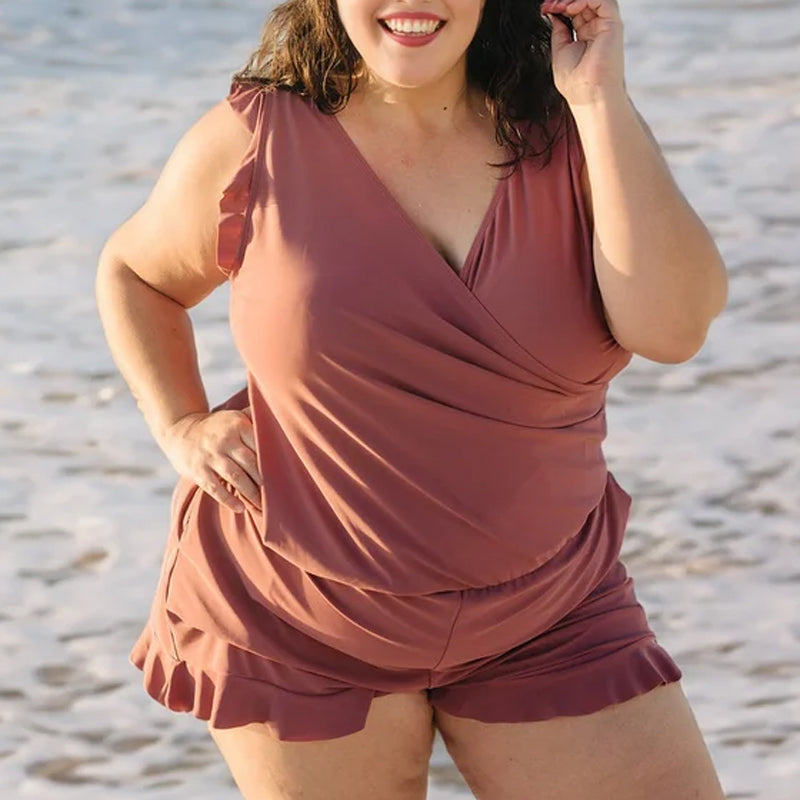 Soutien-gorge intégré et leggings Swim Romper