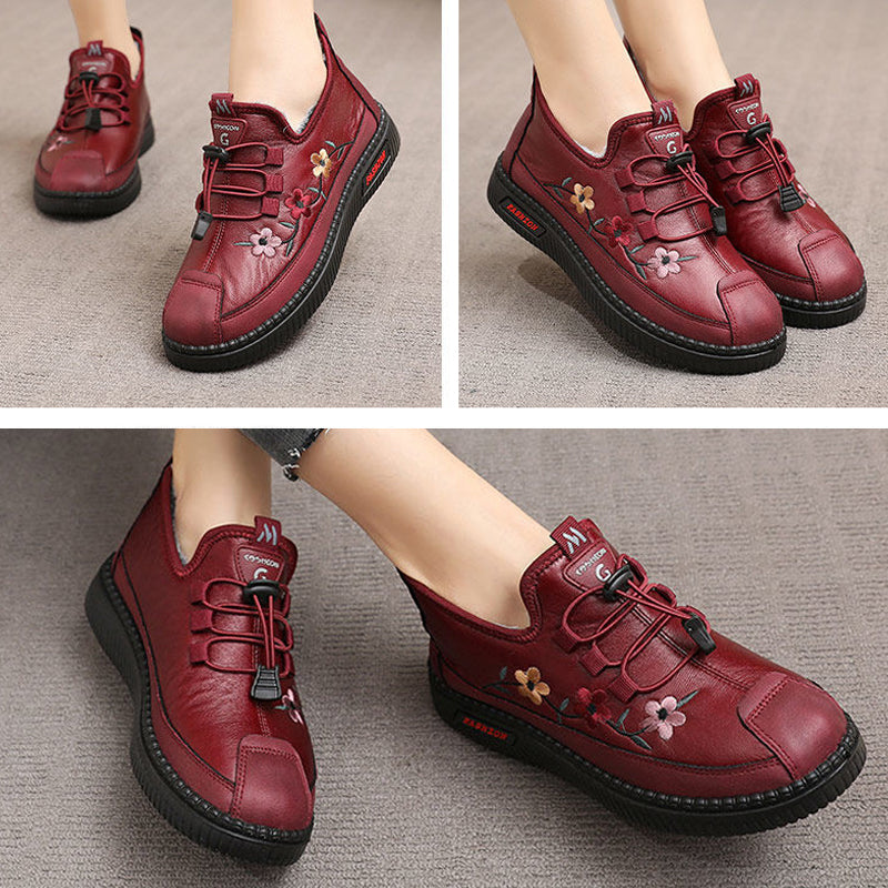 Mocassins chauds doux pour femmes pour personnes âgées