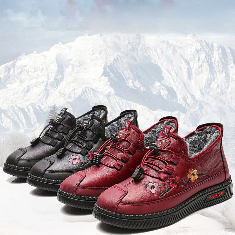 Mocassins chauds doux pour femmes pour personnes âgées