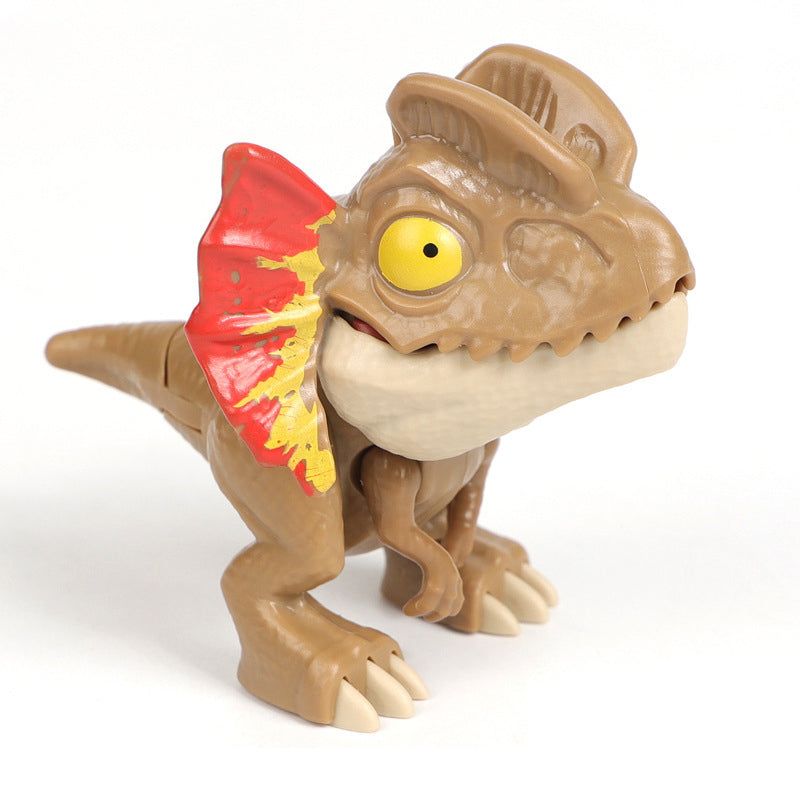 Jouet de dinosaure qui se mord les doigts