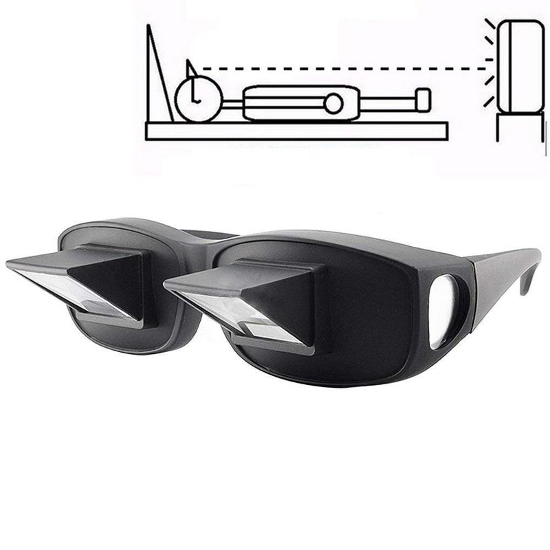 Lunettes à prisme de lit, lunettes horizontales paresseuses, lunettes d'angle