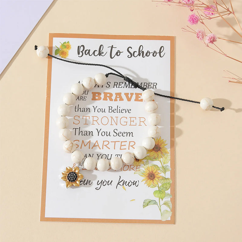 Bracelet Retour à l'école Tournesol