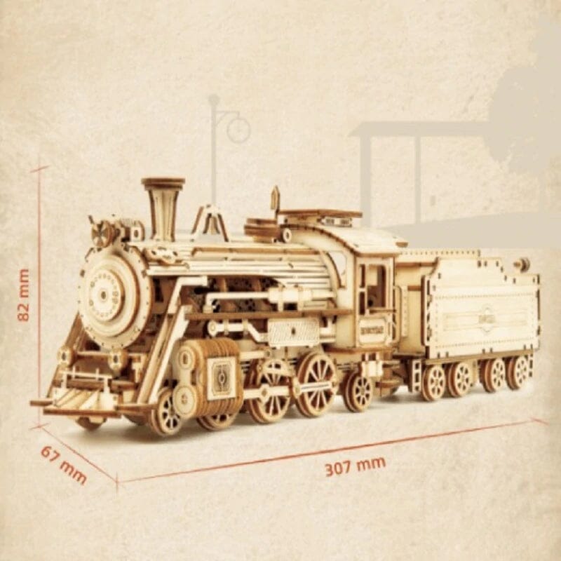 Super ensemble de puzzle de modèle mécanique en bois