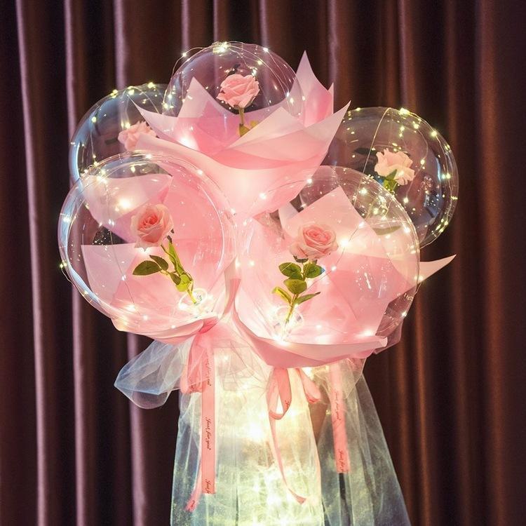 Bouquet de ballons lumineux à LED