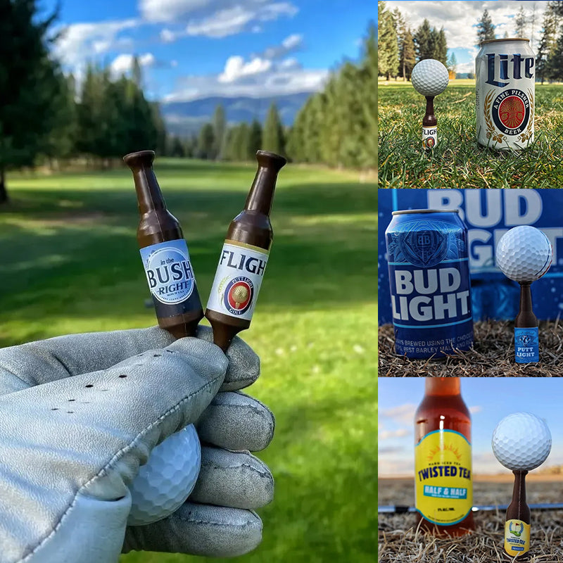 🏑Tees de golf miniatures en bouteille de bière
