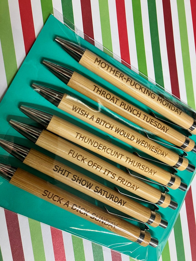 Ensemble de stylos amusants (7 pièces)