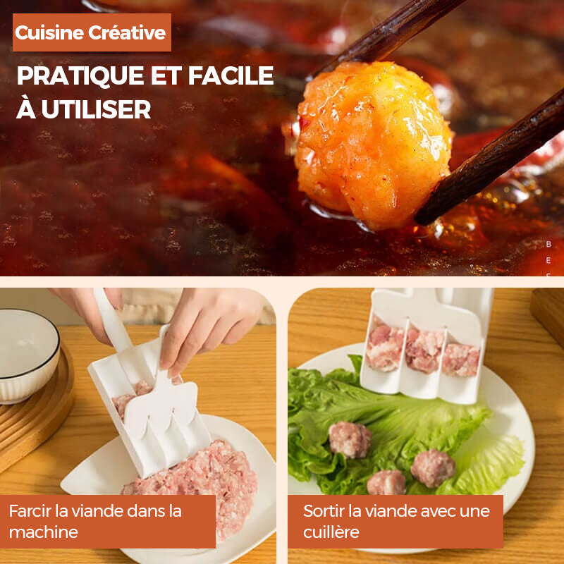 Machine Ă  Boulettes de Viande Triple