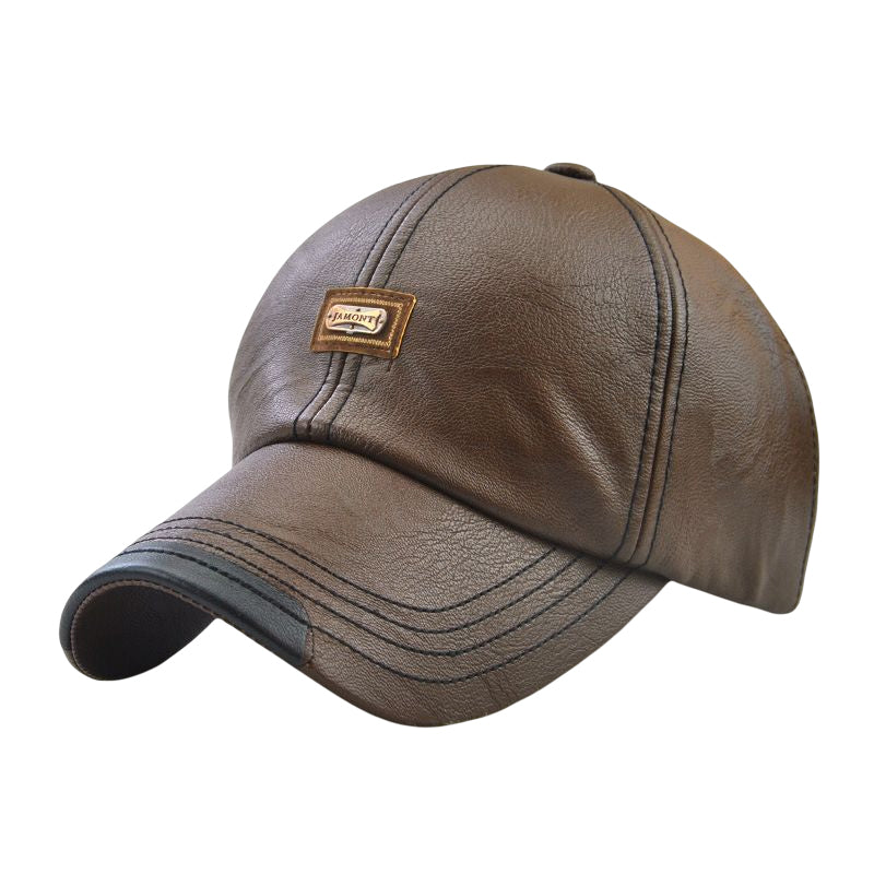Nouvelle Casquette en Cuir Tendance